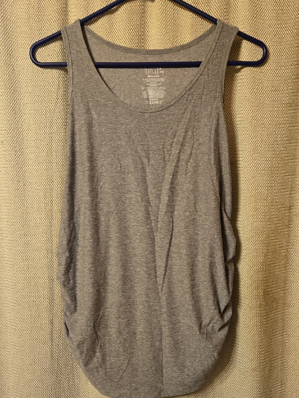 Time and Tru Light Heather Gray Scoop Neck Tank